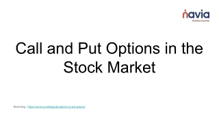 call and put options in the stock market