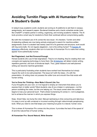 Avoiding Turnitin Flags with AI Humanizer Pro_ A Student’s Guide (1)