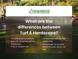 What Are The Differences Between Turf & Hardscape?