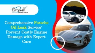 Comprehensive Porsche Oil Leak Service Prevent Costly Engine Damage with Expert Care