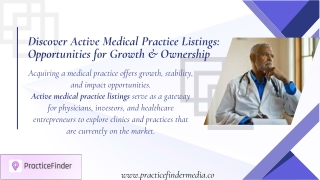 Discover Active Medical Practice Listings: Opportunities for Growth & Ownership