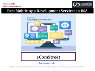 Best Mobile App Development Services in USA