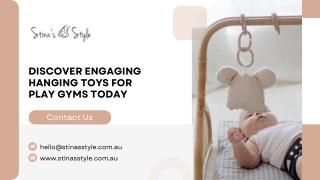 Discover Engaging Hanging Toys for Play Gyms Today