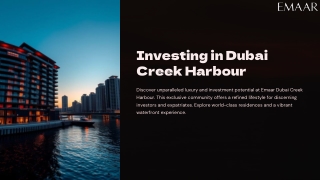 Know about Dubai Creek Harbour