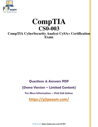 comptia cs0 003