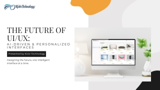 The Future of AI Driven UI/UX Designing Services in Noida