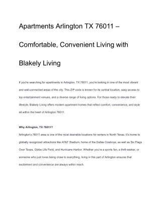 apartments arlington tx 76011