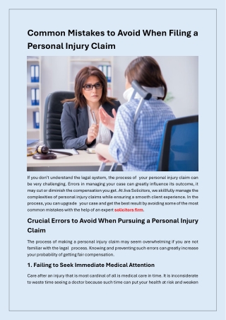 common mistakes to avoid when filing a personal