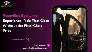 Roseville's Best Limo Experience Ride First Class Without the First-Class Price