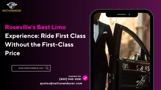 Roseville's Best Limo Experience Ride First Class Without the First-Class Price
