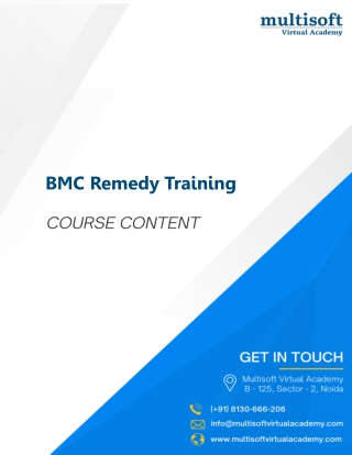 Master BMC Remedy Training Online | Get Certified Today