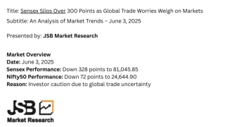 Title Sensex Slips Over 300 Points as Global Trade Worries Weigh on Markets Subtitle An Analysis of Market Trends – June