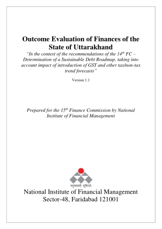 outcome evaluation of finances of the state