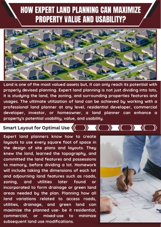 how expert land planning can maximize property