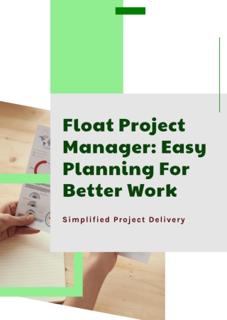 Float Project Manager : Easy Planning For Better Work