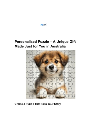 Personalised Puzzle – Create Custom Photo Jigsaw Puzzles in Australia
