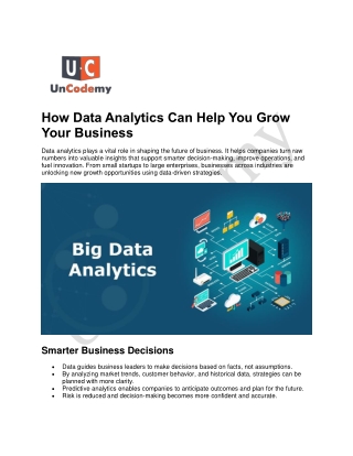 Data Analytics