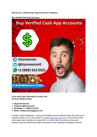 how to use a verified cash app account