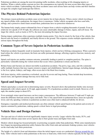 pedestrian accidents are among the most