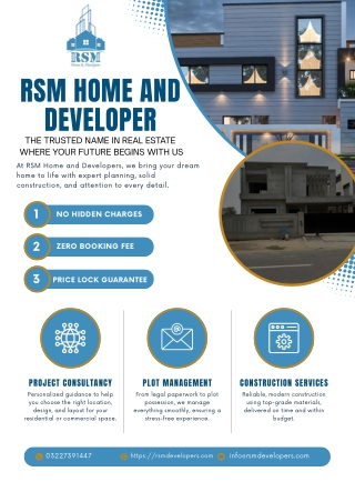 RSM Home and Developer | No Hidden Charges, Guaranteed Prices