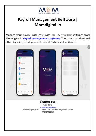 Payroll Management Software | Momdigital.io