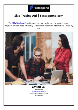 Skip Tracing Api | Fastappend.com