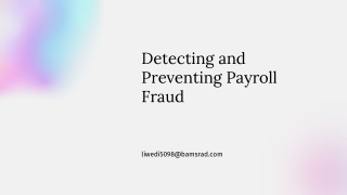 detecting and preventing payroll fraud