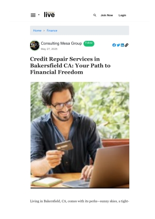 Credit Repair Services in Bakersfield CA Your Path to Financial Freedom