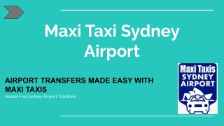 maxi taxi sydney airport ppt
