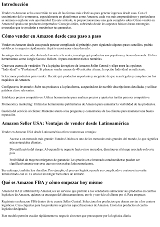 Cómo vender en Amazon España con productos importados: Consejos útiles