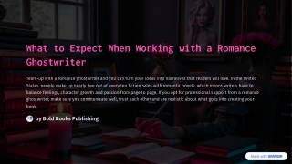 What to Expect When Working with a Romance Ghostwriter