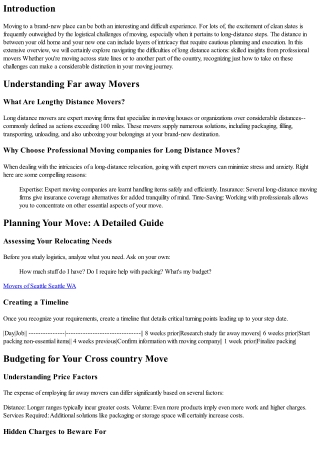 Browsing the Challenges of Cross Country Moves: Professional Insights from Exper