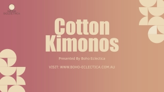 Stylish Cotton Kimonos for Women – Lightweight, Breathable, and Comfortable