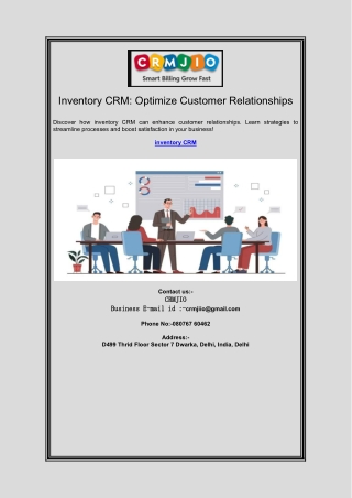 inventory crm optimize customer relationships