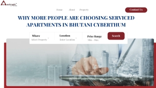 Why More People Are Choosing Serviced Apartments in Bhutani Cyberthum