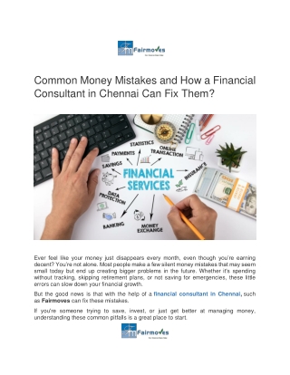common money mistakes and how a financial