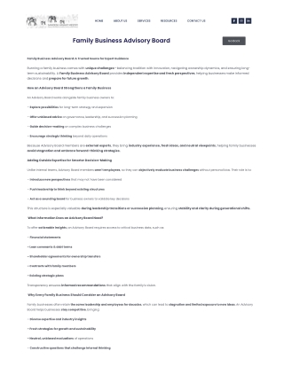 Family business advisory board in India  Family business succession planning strategies-Family business