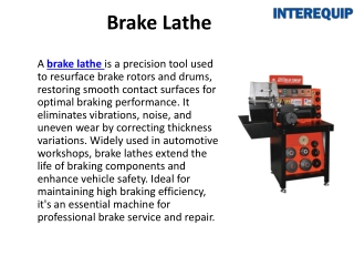 Understanding Core Automotive Equipment: A Workshop Overview