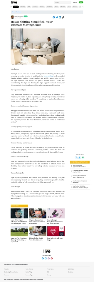 House Shifting Services – Safe, Efficient, and Stress-Free Relocation