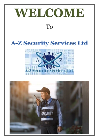 Key Security Solutions Offered by Nationwide Security Guard Companies