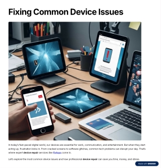 fixing common device issues