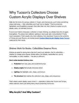 Why Tucson's Collectors Choose Custom Acrylic Displays Over Shelves (4)