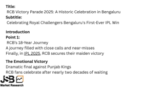 Title RCB Victory Parade 2025 A Historic Celebration in Bengaluru Subtitle Celebrating Royal Challengers Bengaluru's Fir