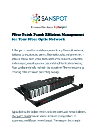 Fiber Patch Panel
