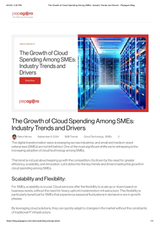 The Growth of Cloud Spending Among SMEs_ Industry Trends and Drivers