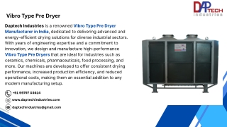 Vibro Type Pre Dryer