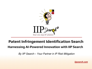 Patent Infringement Identification Search Services | IIP Search