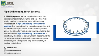 pipe end heating torch external