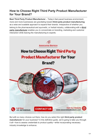 how to choose right third party product