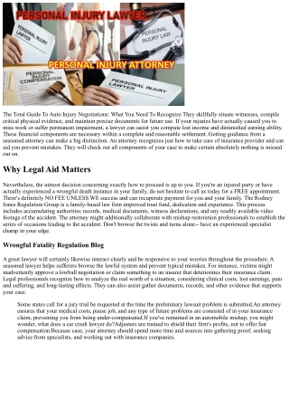 What Does An Automobile Mishap Attorney Do? Crucial Understandings On Their Role